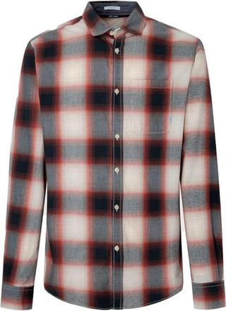 Pepe Jeans London Shirt - Heren - Blouses - Grijs - S - Katoen - Overhemden