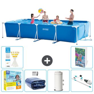Intex Piscina Con Estructura Rectangular - 450x220x84 Cm - 7-piezas S22