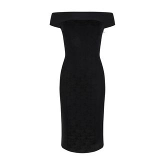 Alexander McQueen Kleedjes, Dames, Zwart, M, Strapless Tailored Dress