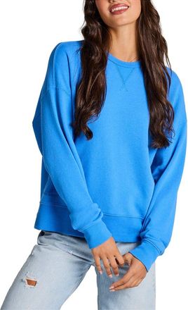 Life is good Terry Boxy Crew Pullover