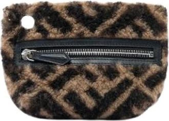 Fendi Pre-owned Shearling Clutch - Dames - Vintage Clutch - Bruin - ONE Size - Vintage