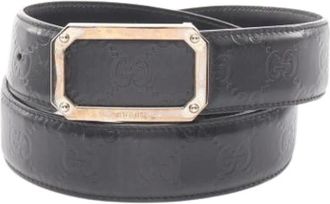 Gucci Pre-owned Belts, male, Black, Size: ONE SIZE Pre-owned Vintage Standard Belt