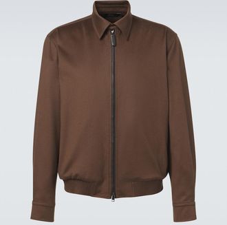 Brioni Giacca blouson in cashmere e lana