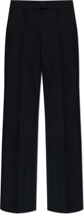 A.P.C. Rechtgesneden Broek met Permanente Vouw - Dames - Wijde Broeken - Blauw - XS - Wol - Broeken