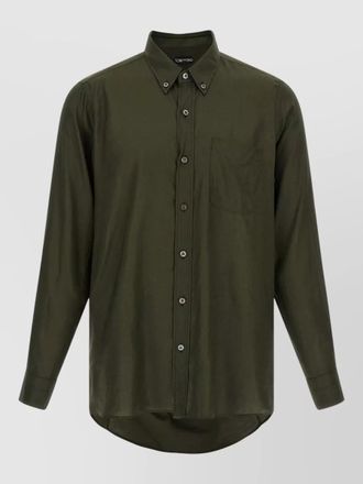 Tom Ford long sleeve shirt button collar pocket