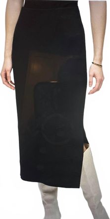 Joseph Ribkoff Sweater Knit Midi Skirt In Black
