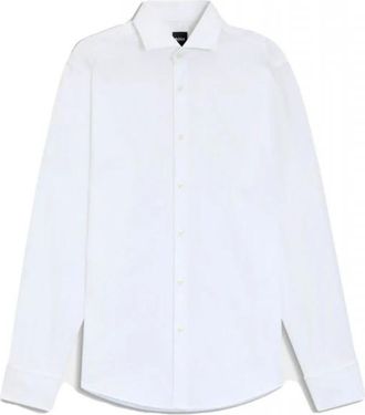 HUGO BOSS Joe Shirt - Heren - Zakelijke Overhemden - Wit - 2XL - Katoen - Overhemden