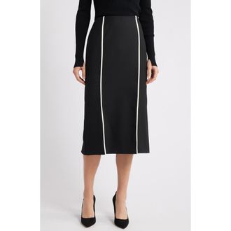 BOSS Voltara Wool Blend Pencil Skirt in Black at Nordstrom Rack, Size 4