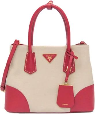 Prada Pre-owned Canvas prada-bags - Dames - Vintage Handtas - Veelkleurig - ONE Size - Leer - Vintage