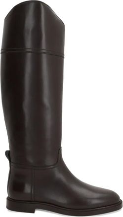 Brunello Cucinelli Kalfsleren laarzen met rits - Bruin