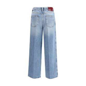 Gucci Womens Light Blue Cotton Jeans Denim Clothing