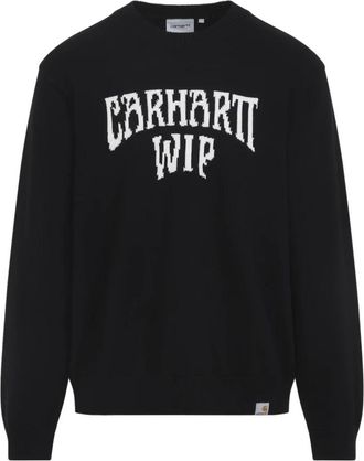 Carhartt Work in Progress Deck Sweater - Heren - Sweatshirts - Zwart - S - Katoen - Hoodies & sweatvesten