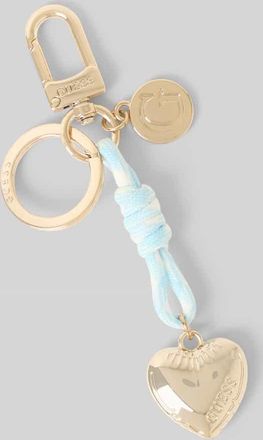 Guess Damen Schl&uuml;sselanh&auml;nger mit Logo-Detail in Hellblau, Gr&ouml;&szlig;e 1
