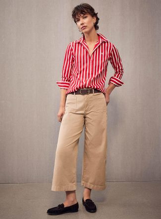 Lauren Ralph Lauren Womens Patch pockets cropped chino pant Fit: Wide leg, mid rise