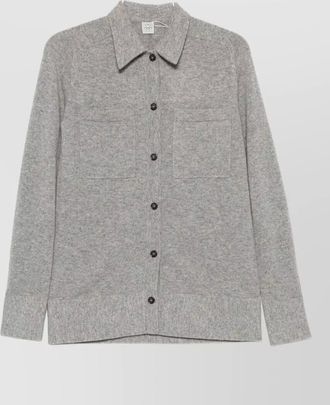 Toteme cashmere long-sleeve collared cardigan
