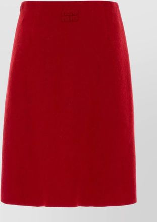 Miu Miu a-line high waist wool skirt