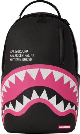 Sprayground Shark Central Pink DLXSV Backpack Black Pink W1035718