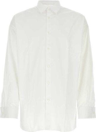 Prada Witte Poplin Overhemd