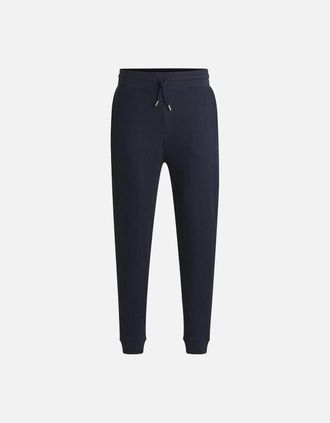 HUGO BOSS Mens BOSS Regular-rise Waffle Structure Jogging Bottoms, Dark Blue - Black - Size: 38/39/32