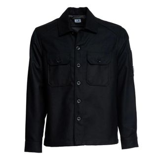 C.P. Company C.P. Company, Light Jackets, male, Black, XL, Felt Lens Overshirt