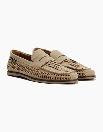 Ben Sherman Mens Ben Sherman Miami Mens Stone Loafers - Grey - Size: 11
