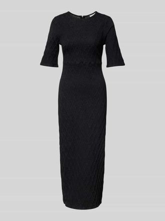 Gestuz Midikleid mit Strukturmuster Modell Rozerin in Black, Gr&ouml;&szlig;e 34