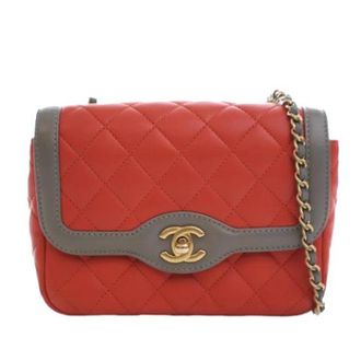 Chanel Pre-owned Quilted Crossbody Bag - Dames - Pre-owned - Rood - Maat: ONE Size Leer