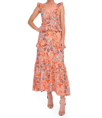 Misa Morrison Dress In Tangerine
