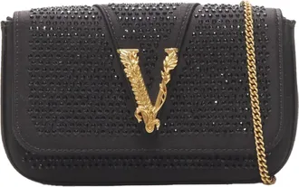 Versace Virtus Barocco crystal embellished clutch bag