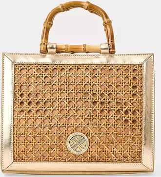 Lilly Pulitzer Liza Cane Top Handle Bag