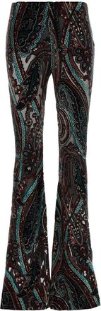 Etro Printed Trousers - Black