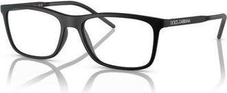 Dolce & Gabbana 53mm Rectangle optical glasses in Black at Nordstrom
