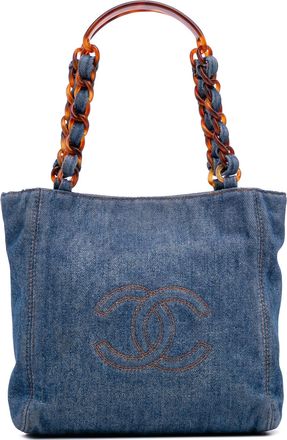Chanel Pre-owned Womens Denim Tote Bag - Blue Cotton - One Size