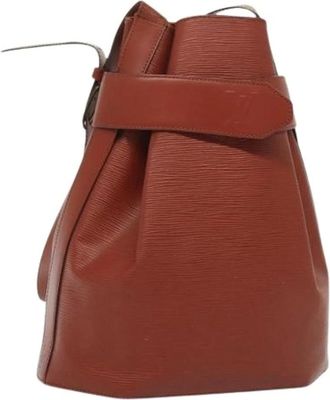Louis Vuitton Pre-owned Bucket Bags, female, Brown, Size: ONE SIZE Pre-owned Leather louis-vuitton-bags