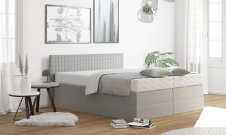 Westfalia Polsterbetten Boxspringbett mit Zierkissen, wahlweise mit Topper