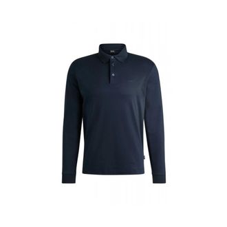 HUGO BOSS Tops, Heren, Blauw, L, Katoen, Polo Pado