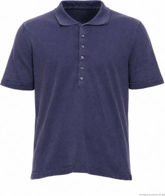 Fabrizio Del Carlo Blue Short Sleeve Regular Fit Polo Shirt