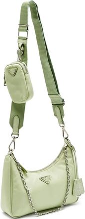 Prada 2005 Re-Edition tas met kettingband - Groen