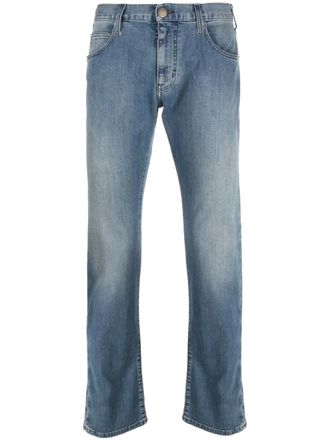 Emporio Armani Jeans dritti J45 in twill - Blu