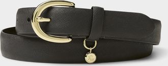 Lauren Ralph Lauren Womens Signature charm textured leather belt