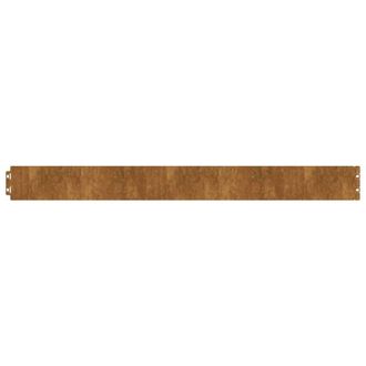 Berkfield Home Lawn Edgings 50 pcs 10x103 cm Flexible Corten steel in Brown