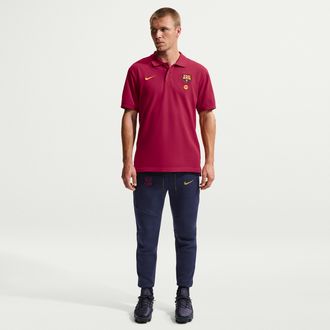 Nike FC Barcelona Tech Fleece Nike Mens Soccer Jogger Pants in Blue | II3250-498