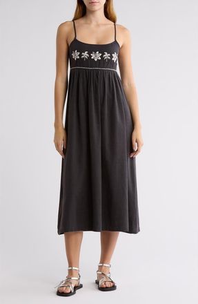 Billabong Days End Sleeveless Sundress in Black Sands at Nordstrom, Size Small