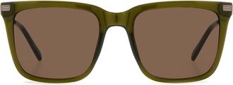 Fossil 56mm Square Sunglasses in Crystal Green at Nordstrom Rack