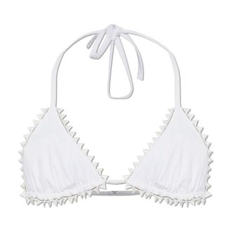 Jacquemus Bikinis, female, White, Size: 2XS Picot Bikini Top