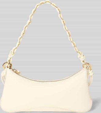 HUGO BOSS Clutch mit Label-Pr&auml;gung Modell Ilary in Ecru, Gr&ouml;&szlig;e 1