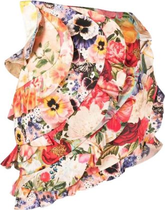 Zimmermann Womens Wonderland Frill Mini Skirt In Multi