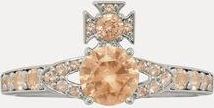 Vivienne Westwood Ismene Ring Platinum-champagne-cz Platinum-champagne-cz Unisex