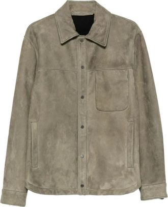 Salvatore Santoro 51586-U Army Jacket - Heren - Leren en Su&egrave;de Jassen - Groen - XL - Leer - Jassen