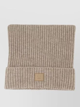 Acne Studios beanie hat cotton knit ribbed cuff